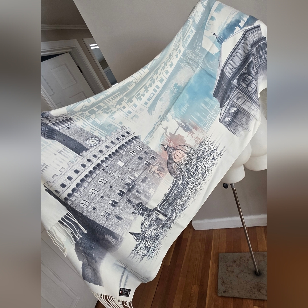 NWOT Florence,Italy Scarf/Wrap - Picture 5 of 9
